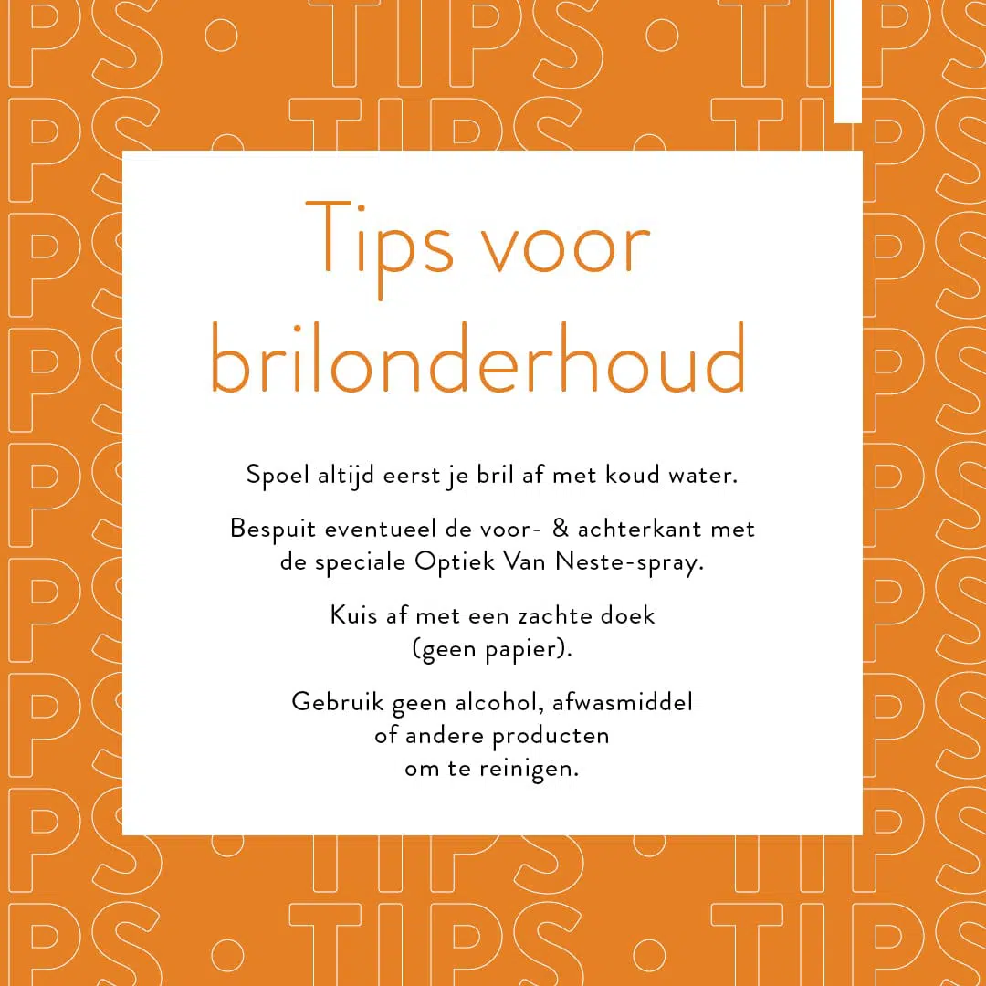 Tips voor brilonderhoud!